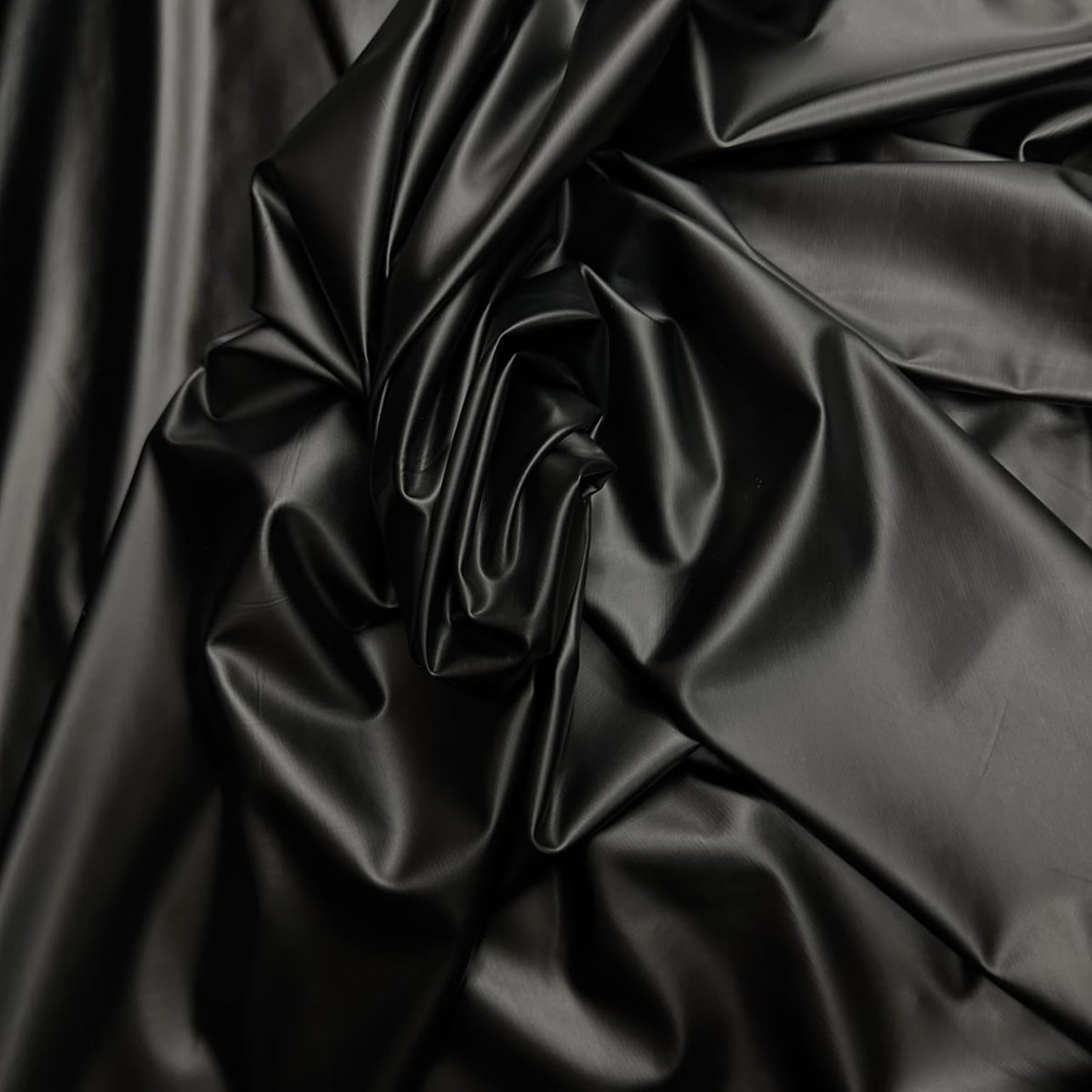 Premium Soft Touch Leather Look Fabric 58 Inches Plain Black Per Metre