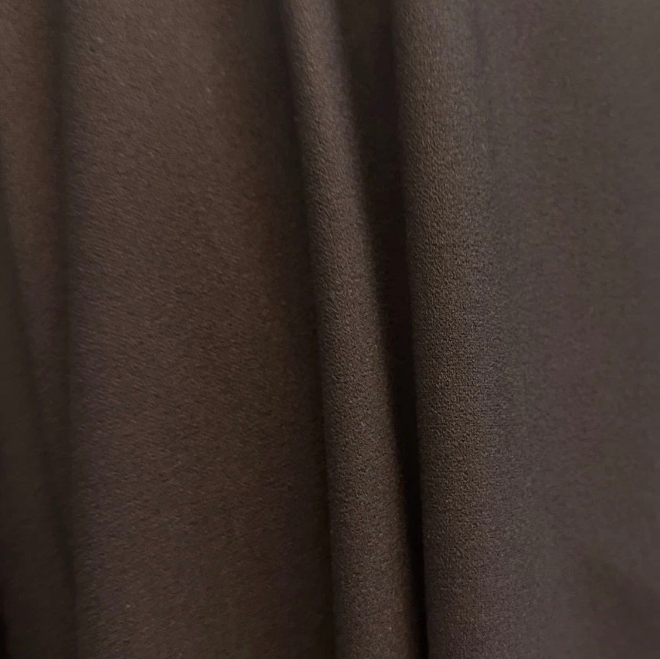 3 Metres Scuba Crepe Jersey Stretch Fabric (58 Inches) - Plain Brown