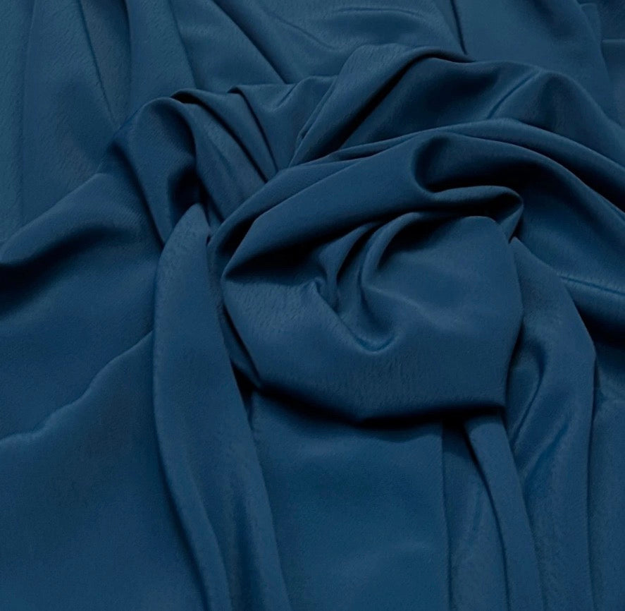 3 Metres Woven Crepe De Chine Fabric (58 Inches) - Plain Dark Jade