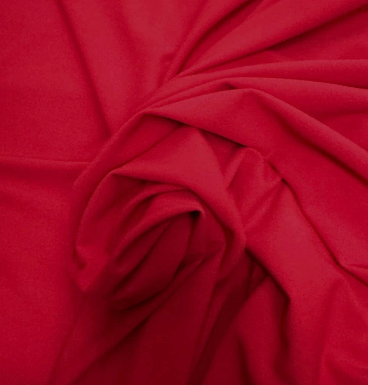 3 Metres Scuba Crepe Jersey Stretch Fabric (58 Inches) - Plain Red