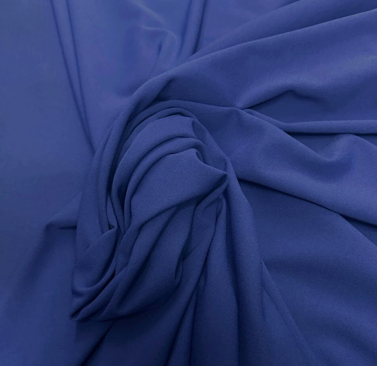 3 Metres Scuba Crepe Jersey Stretch Fabric (58 Inches) - Plain Royal Blue