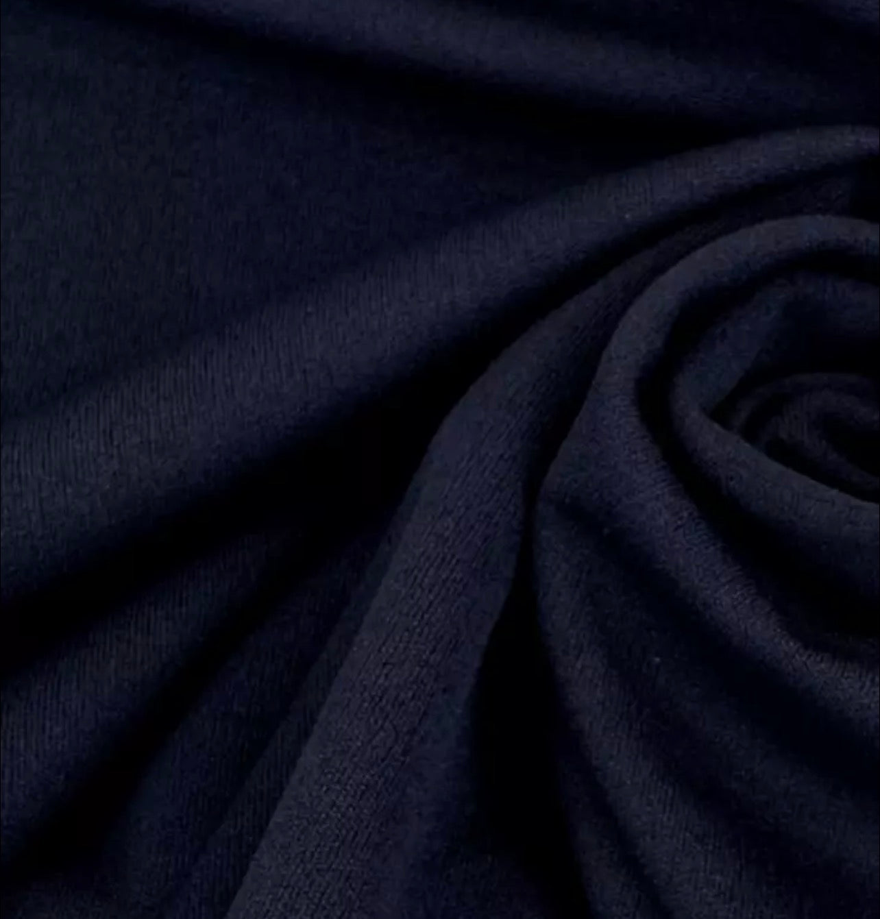 3 Metres Scuba Crepe Jersey Stretch Fabric (58 Inches) - Plain Navy