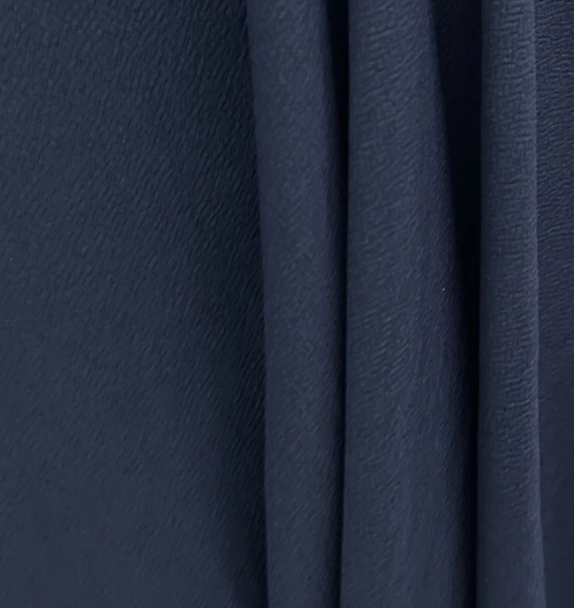 3 Metres Liverpool Textured Scuba Jersey Stretch Fabric (58 Inches) - Plain Navy