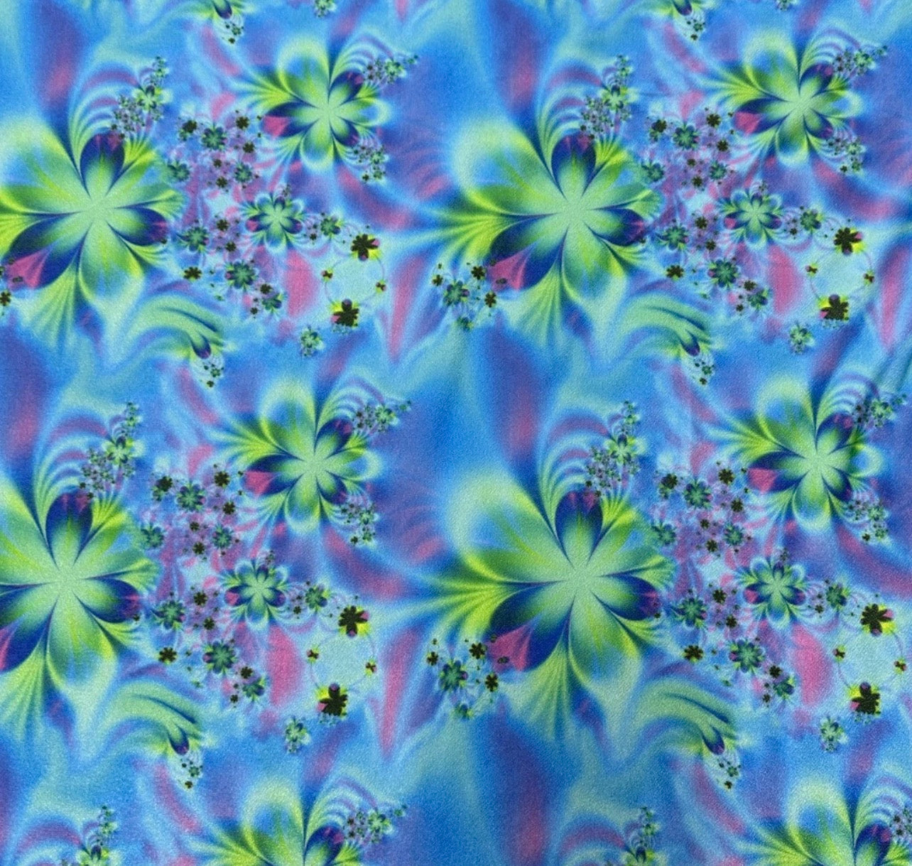 3 Metres Valentino Scuba Crepe Jersey Stretch Fabric (58 Inches) - Floral Bright