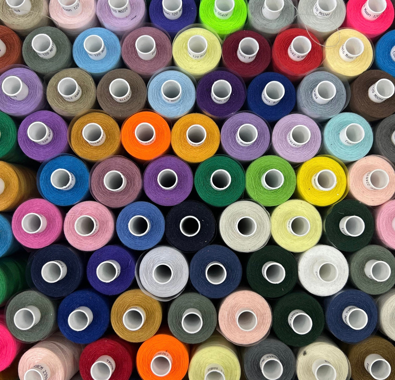 30x Coats Moon Threads 1000 Yards - Assorted Colours Overlocking & General Sewing