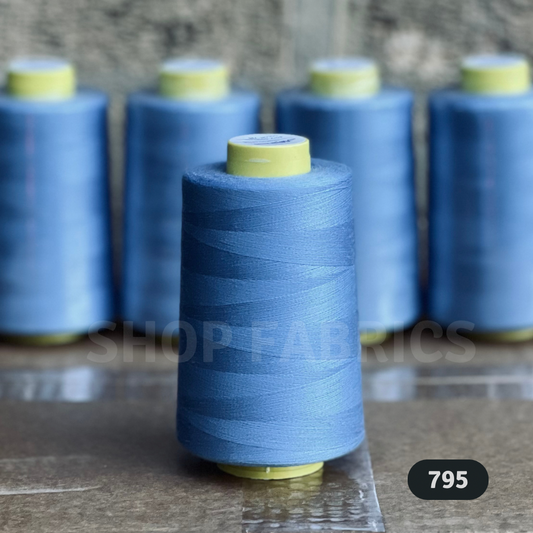 4x Overlocking 5000 Yards Thread Cones 120s Spun Polyester - #795