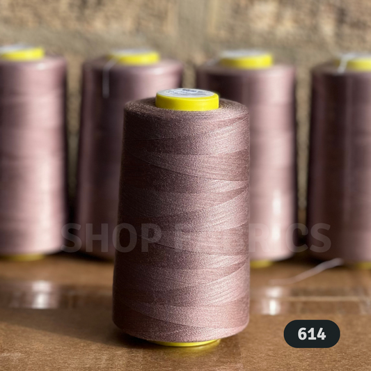 4x Overlocking 5000 Yards Thread Cones 120s Spun Polyester - #614