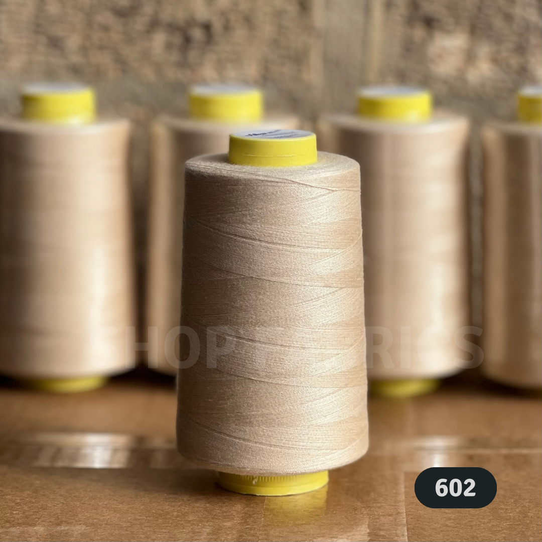 4x Overlocking 5000 Yards Thread Cones 120s Spun Polyester - #602