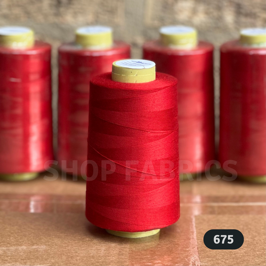 4x Overlocking 5000 Yards Thread Cones 120s Spun Polyester - #675