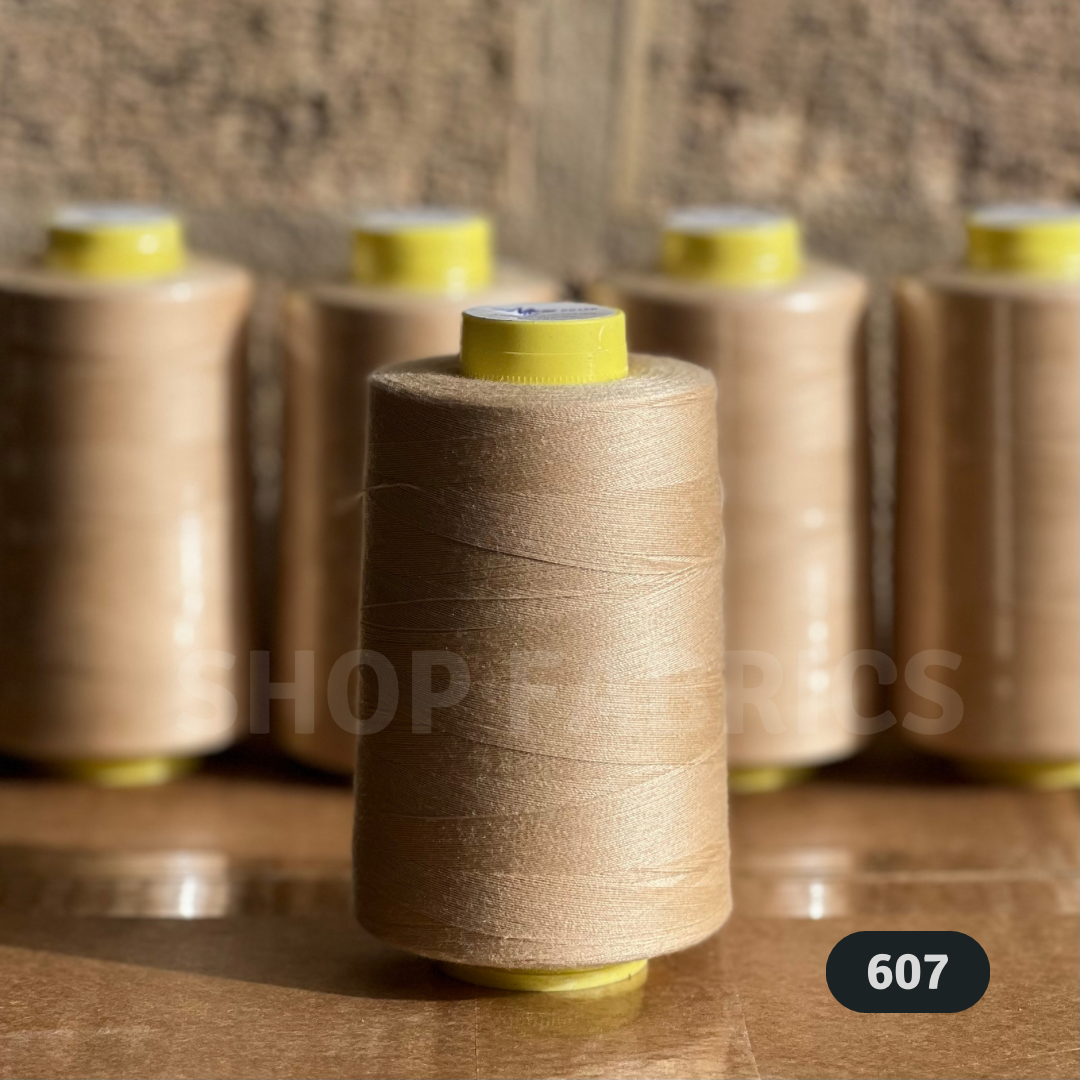 4x Overlocking 5000 Yards Thread Cones 120s Spun Polyester - #607