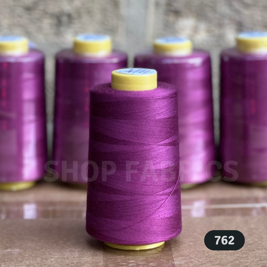 4x Overlocking 5000 Yards Thread Cones 120s Spun Polyester - #762