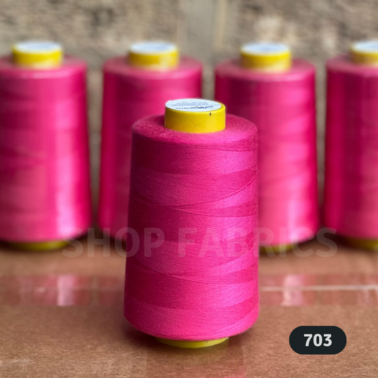 4x Overlocking 5000 Yards Thread Cones 120s Spun Polyester - #703