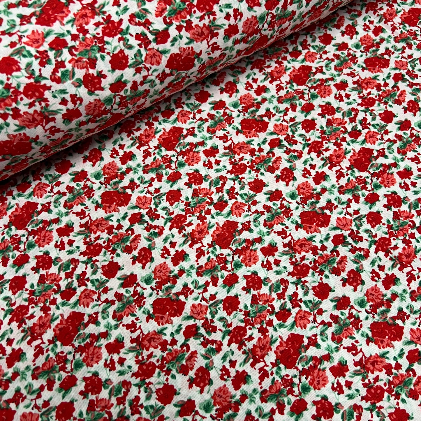 Soft Crepe De Chine Print Fabric (58 Inches) - Multi Colour Per Metre