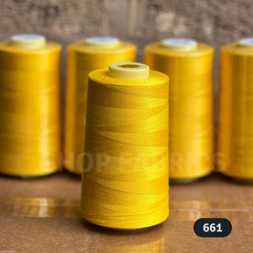 4x Overlocking 5000 Yards Thread Cones 120s Spun Polyester - #661