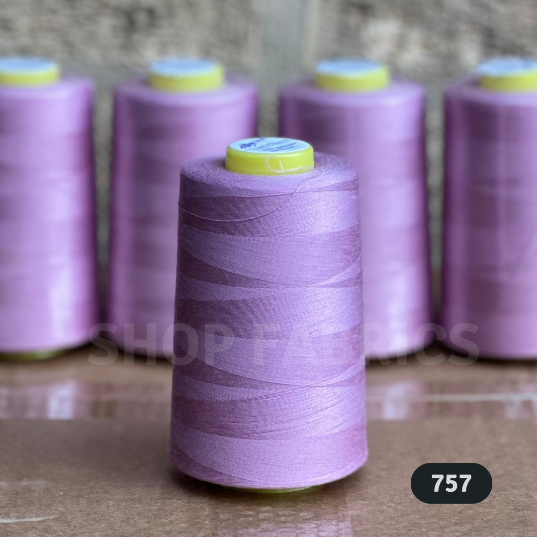 4x Overlocking 5000 Yards Thread Cones 120s Spun Polyester - #757