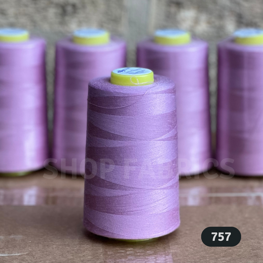 4x Overlocking 5000 Yards Thread Cones 120s Spun Polyester - #757
