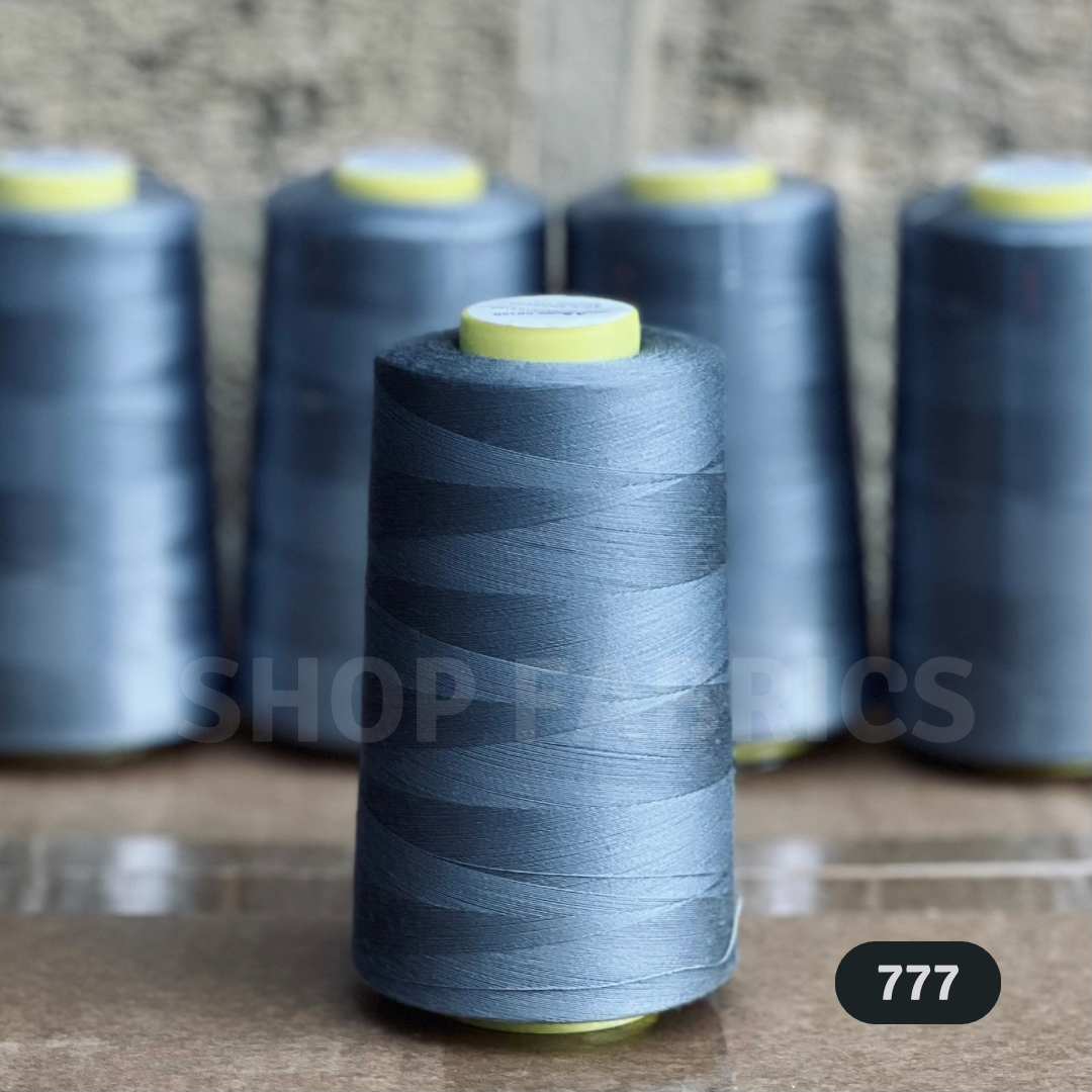 4x Overlocking 5000 Yards Thread Cones 120s Spun Polyester - #777