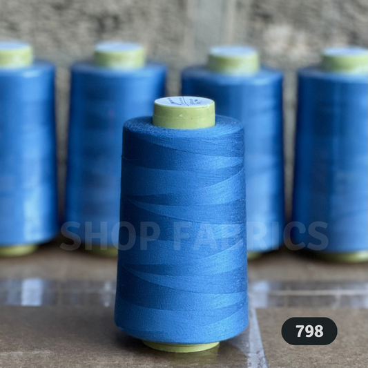 4x Overlocking 5000 Yards Thread Cones 120s Spun Polyester - #798