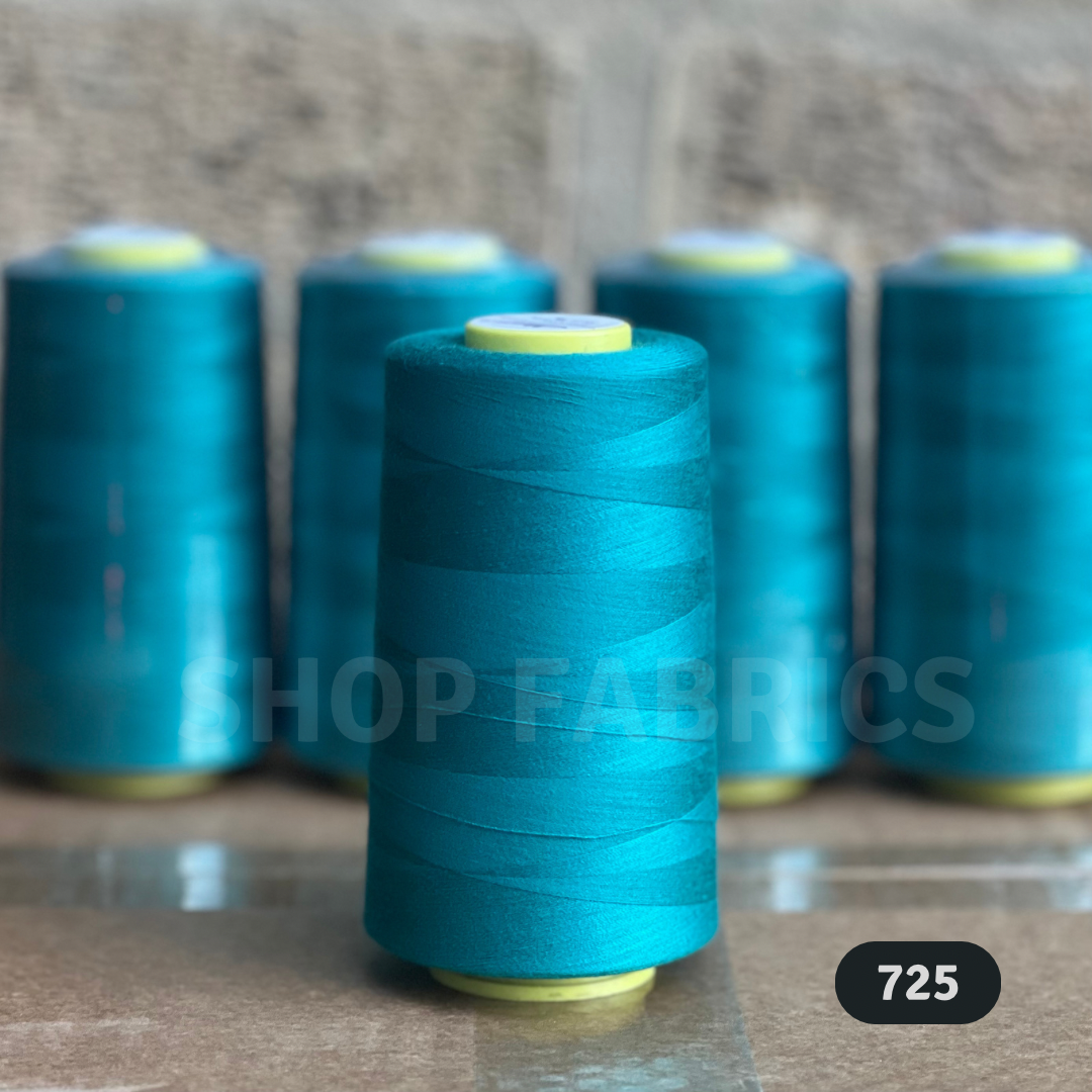 4x Overlocking 5000 Yards Thread Cones 120s Spun Polyester - #725