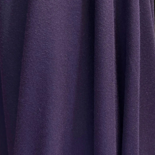 3 Metres Ponte Roma Double Jersey Fabric (58 Inches) - Plain Dark Purple