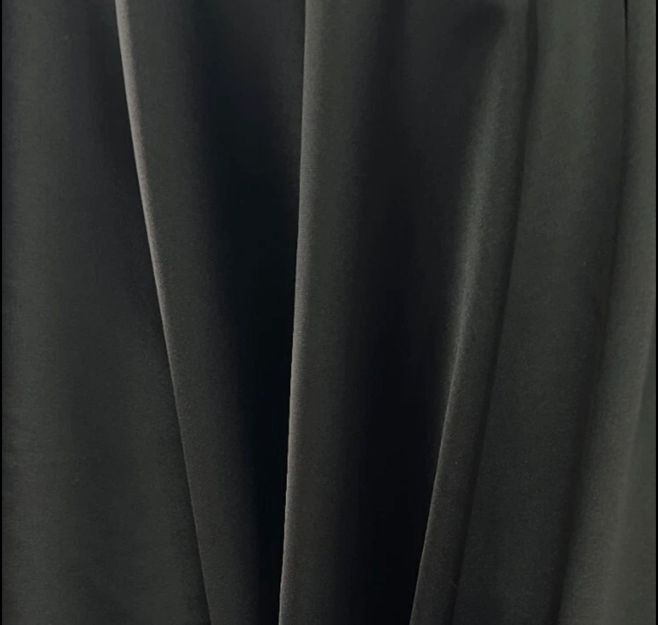 3 Metres Crepe Back Satin Fabric (58 Inches) - Plain Black