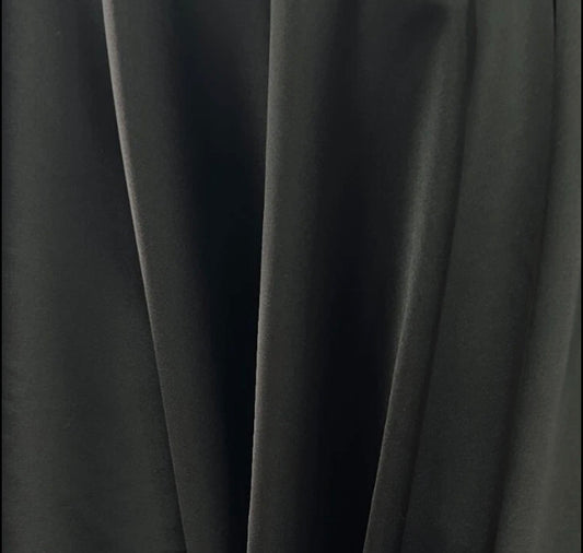3 Metres Crepe Back Satin Fabric (58 Inches) - Plain Black