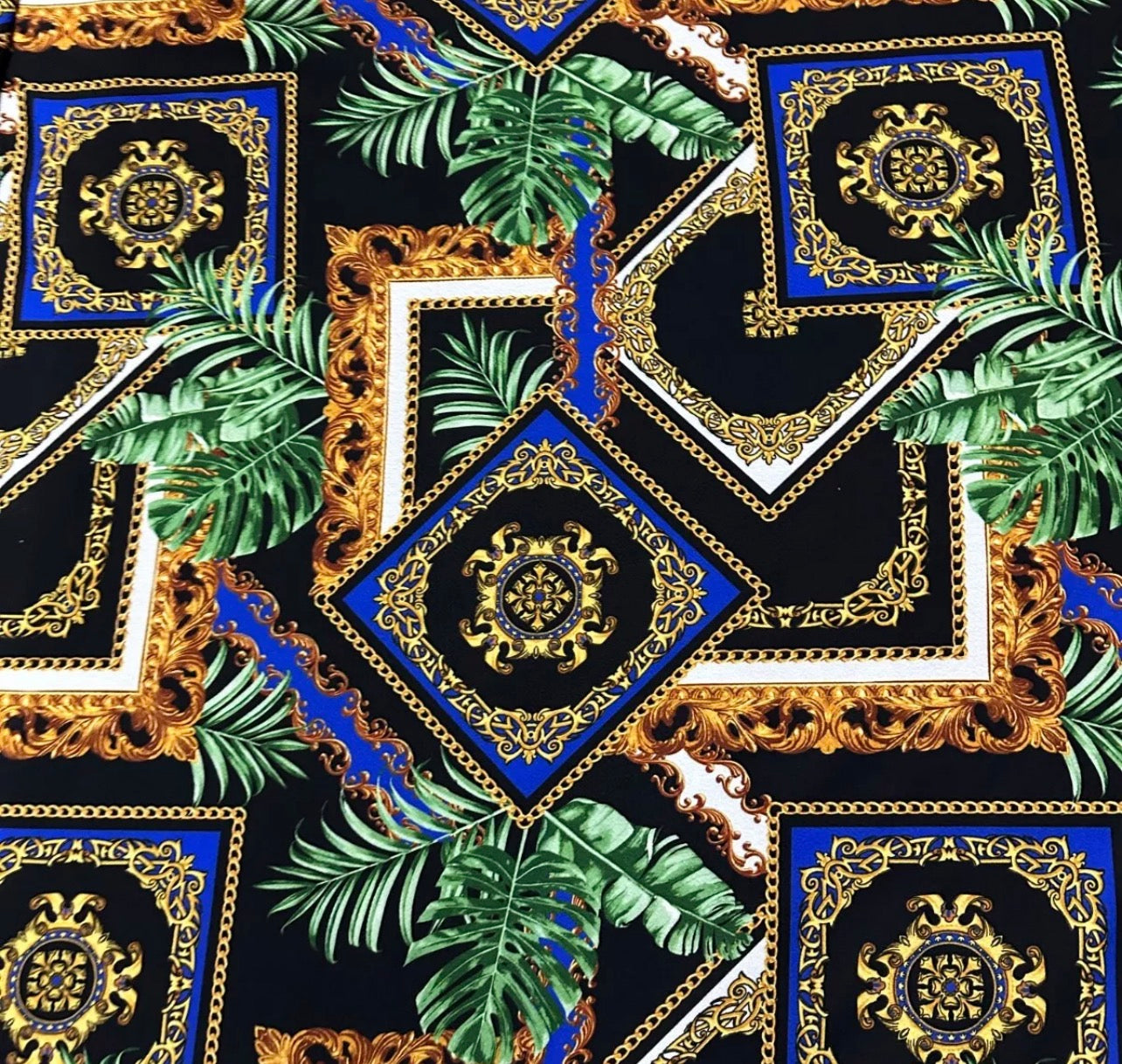 3 Metres Liverpool Textured Scuba Jersey Stretch Fabric (58 Inches) - Random Print