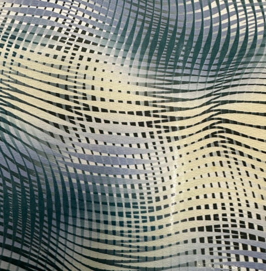 3 Metres Woven Crepe De Chine Fabric (58 Inches) - Random Print Multi Coloured