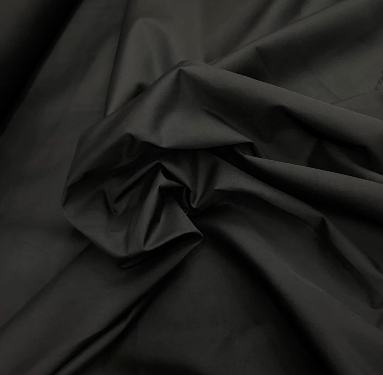 3 Metres Poly Cotton Tetoron Blended Fabric (58 Inches) - Plain Black