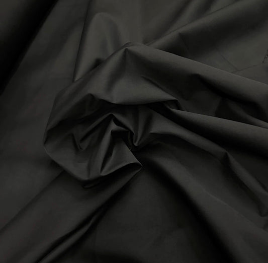 3 Metres Poly Cotton Tetoron Blended Fabric (58 Inches) - Plain Black