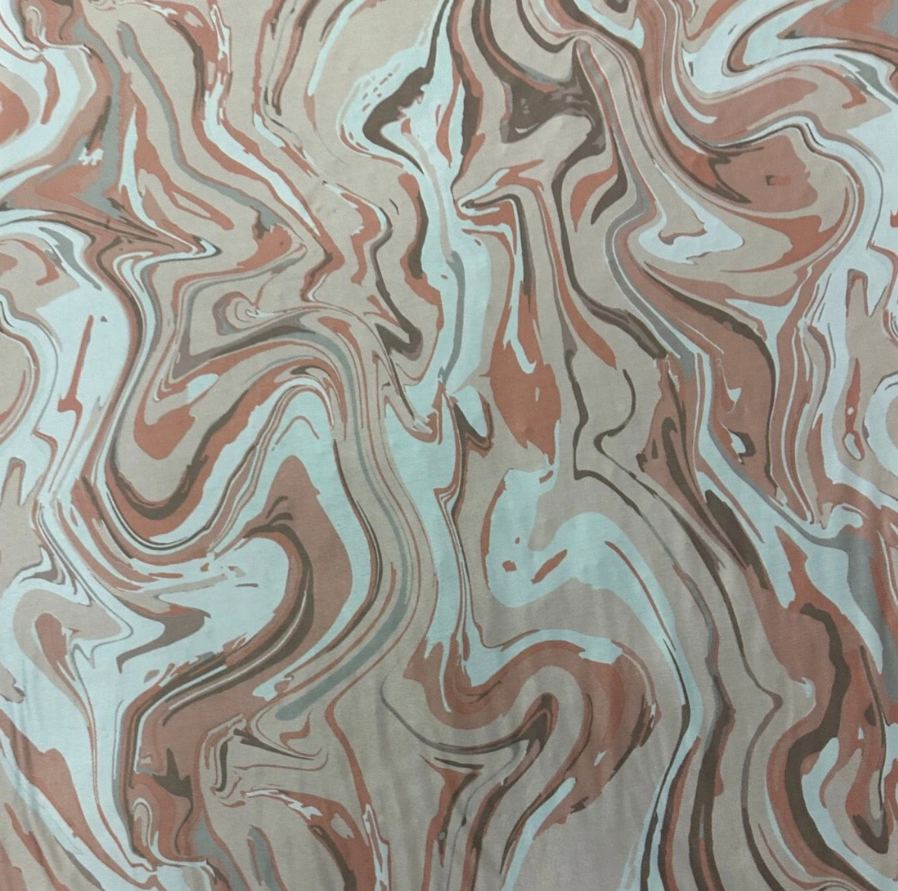 3 Metres Soft Touch Lycra Stretch Fabric (58 Inches) - Waves Print 2