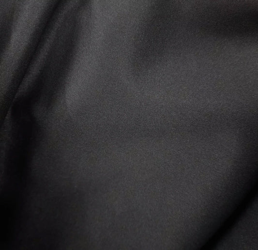 3 Metres Scuba Stretch Jersey Fabric (58 Inches) - Plain Black