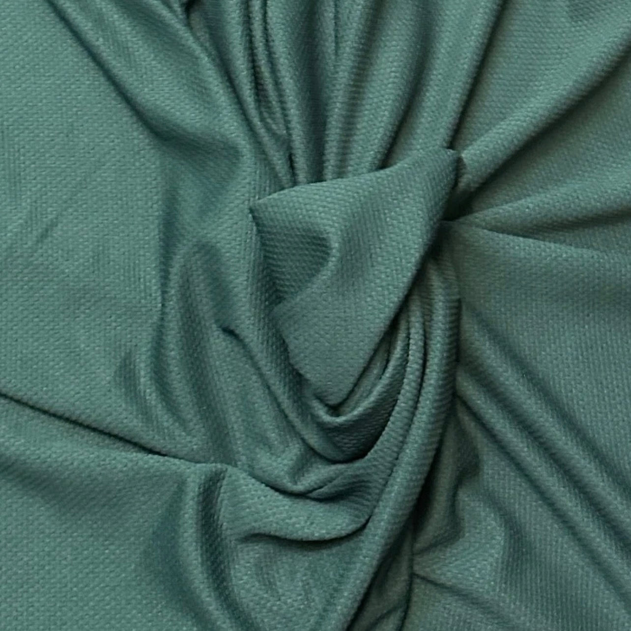3 Metres Double Jersey Jacquard Fabric (58 Inches) - Waffle Texture Green