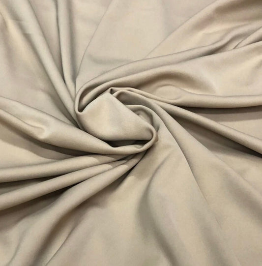 3 Metres Scuba Stretch Jersey Fabric (58 Inches) - Plain Deep Stone