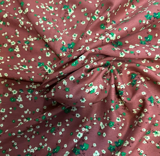 3 Metres Floral Soft Cotton Viscose Fabric (58 Inches) - Multi Colour 3
