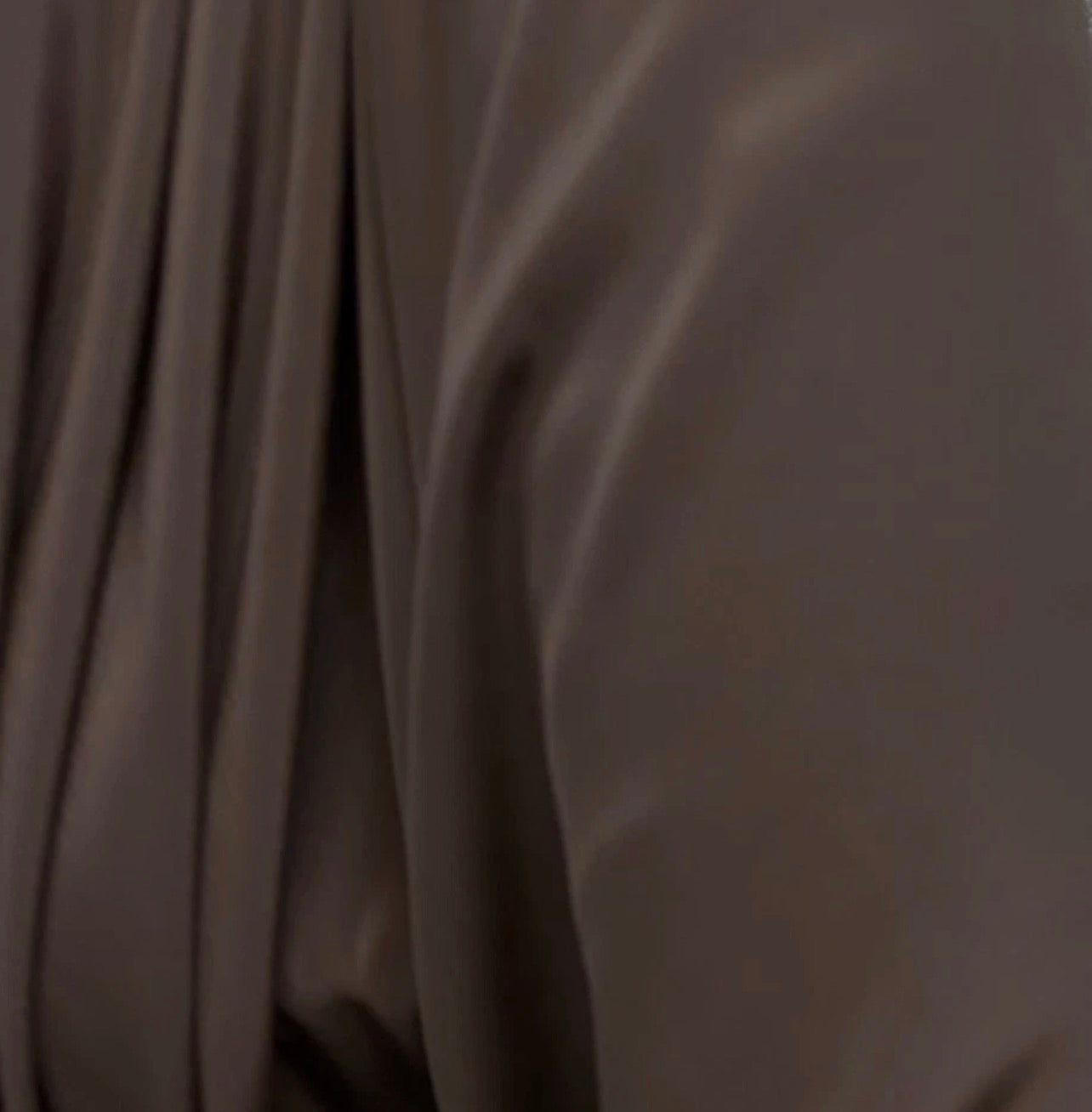 3 Metres Woven Crepe De Chine Fabric (58 Inches) - Plain Brown