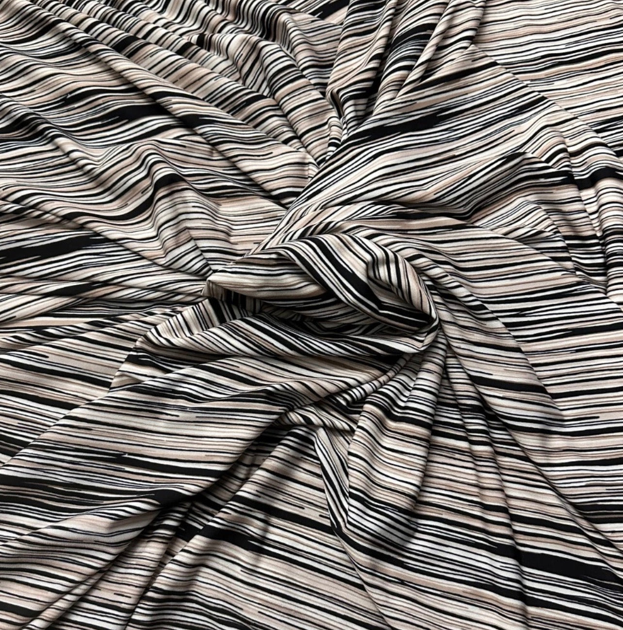 3 Metres Viscose Elastane Single Jersey Stretch Fabric (58 Inches) - Random Multi Colour Print