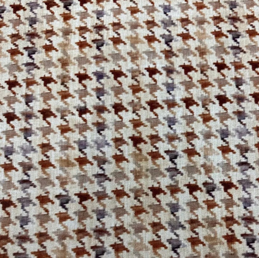 3 Metres Viscose Elastane Single Jersey Stretch Fabric (58 Inches) - Houndstooth Print
