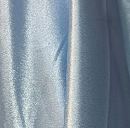 3 Metres Crepe Back Satin Fabric (58 Inches) - Plain Sky Blue