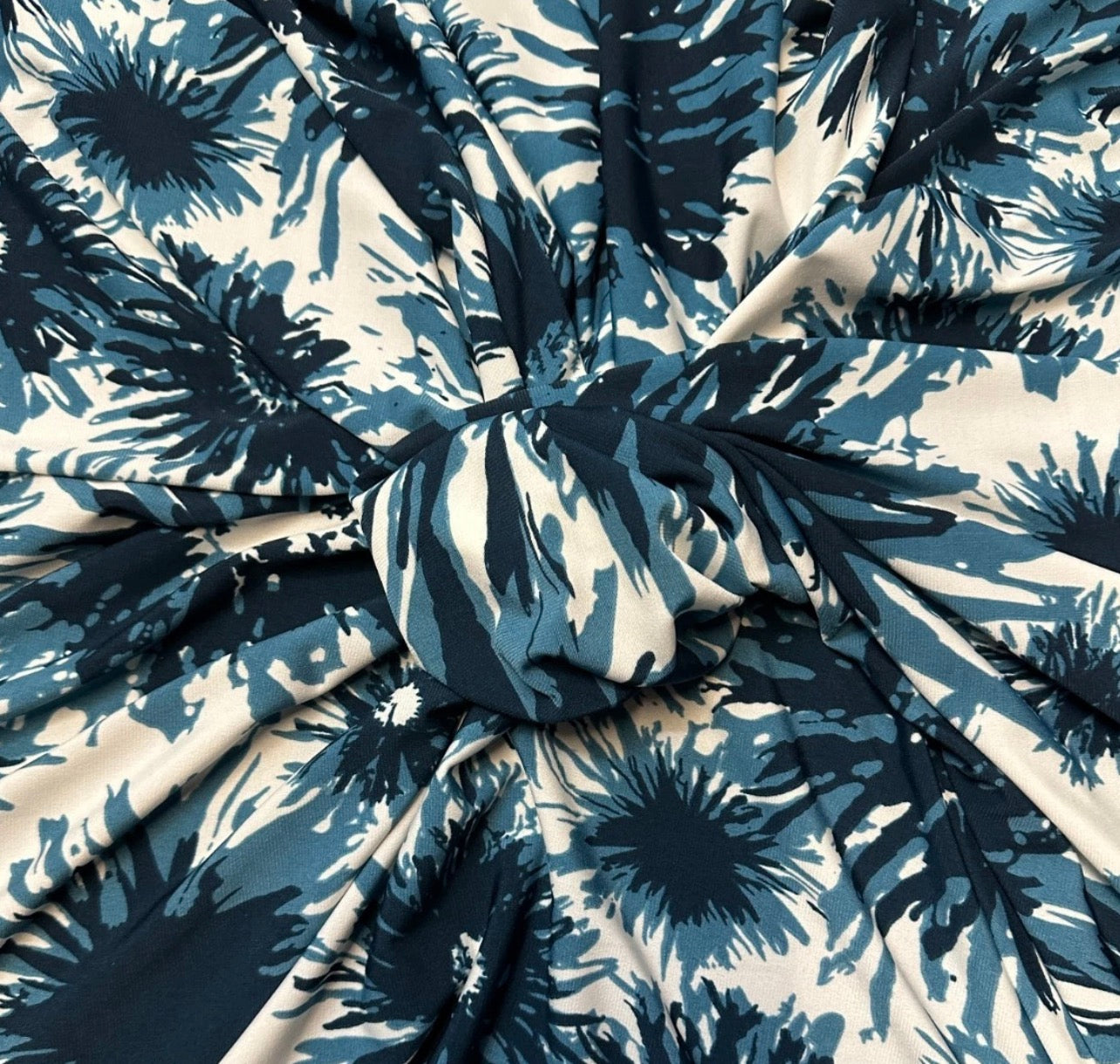 3 Metres ITY Soft Touch Single Jersey Stretch Fabric (58 Inches) - Floral Multi Coloured