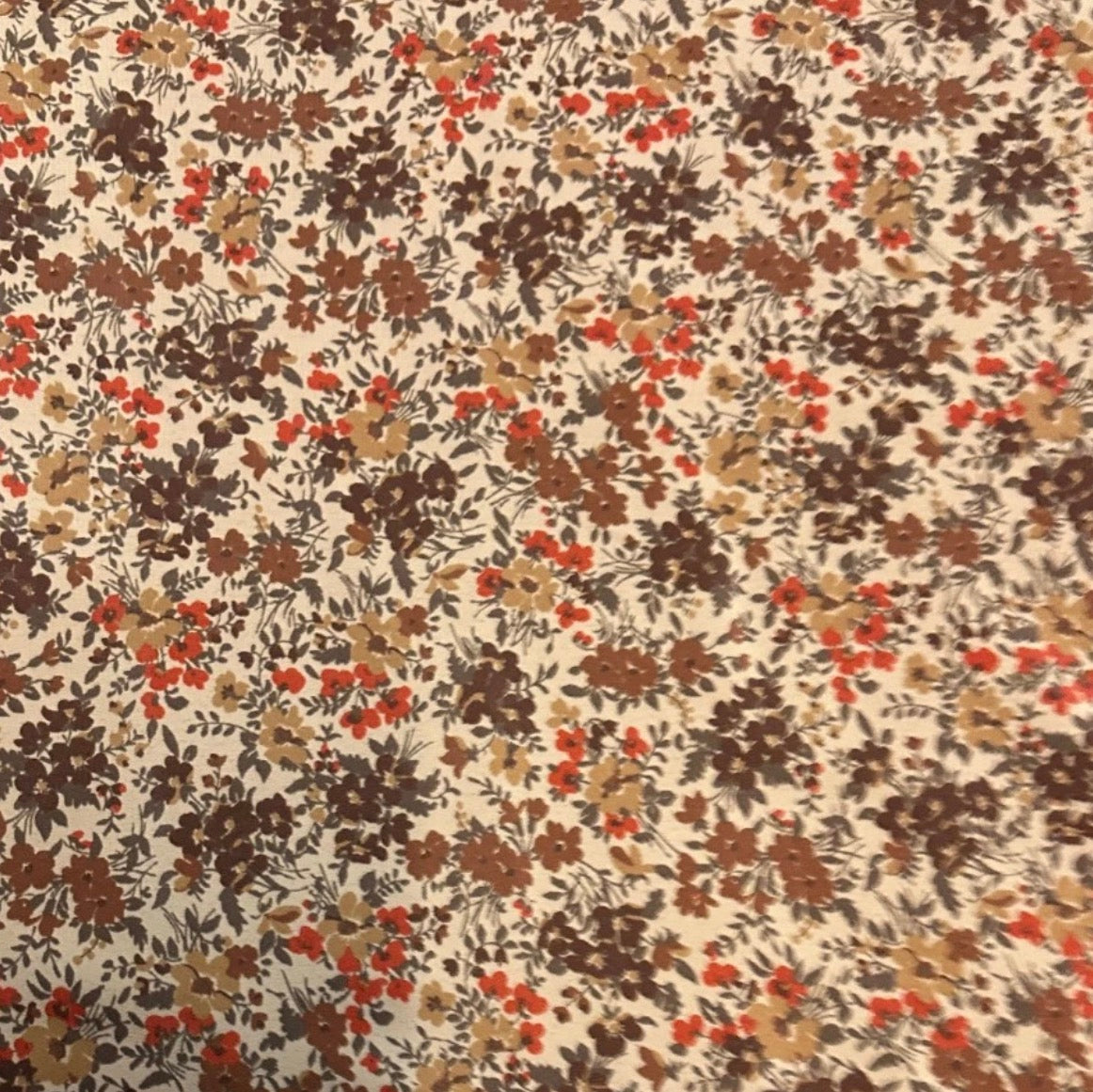 3 Metres Floral Woven Crepe De Chine Fabric (58 Inches) - Multi Colour 4