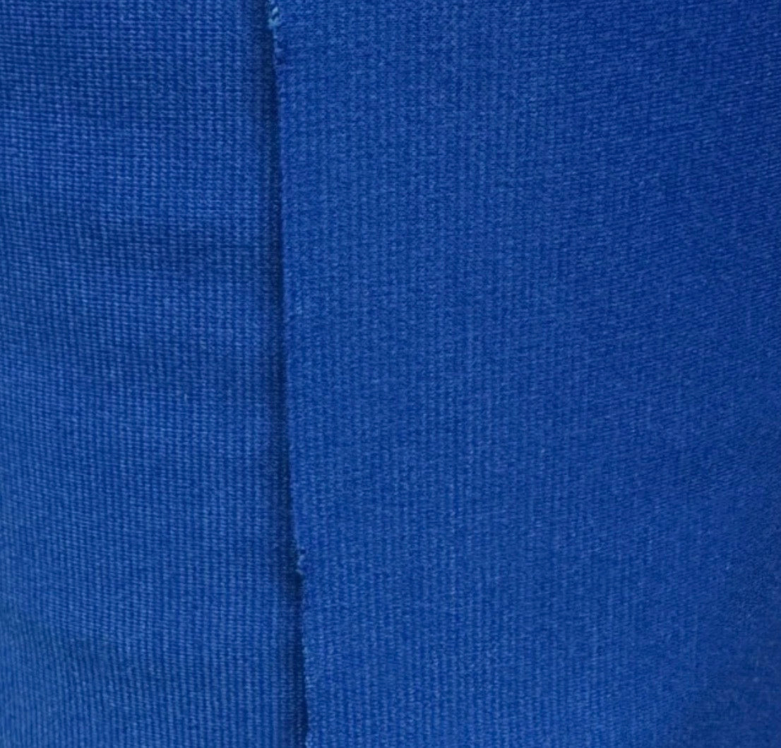 3 Metres Ponte Roma Double Jersey Fabric (58 Inches) - Plain Royal Blue