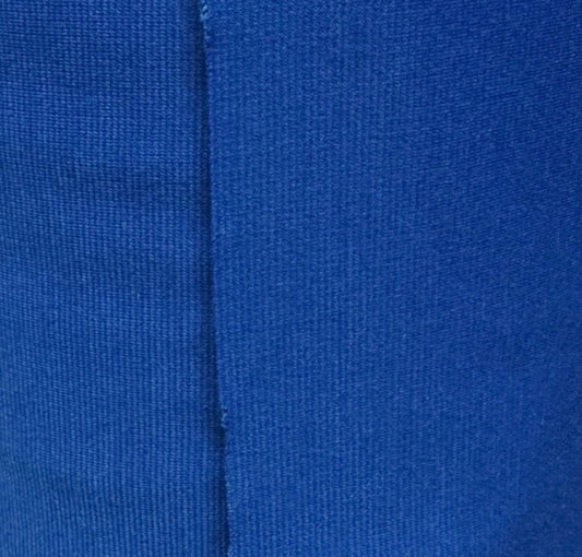 3 Metres Ponte Roma Double Jersey Fabric (58 Inches) - Plain Royal Blue
