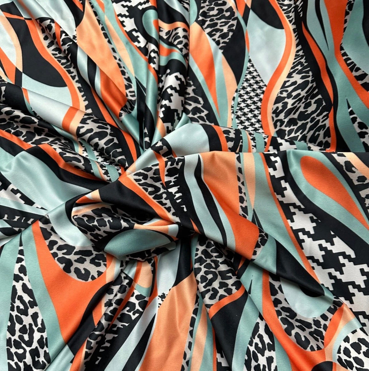 3 Metres Medium Weight Woven Satin Crepe Fabric (58 Inches) - Multi Colour 2