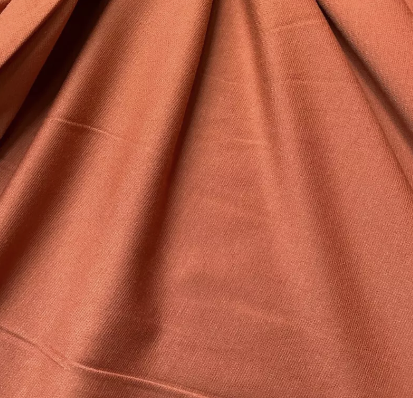 Ponte Roma Knit Double Jersey Fabric (58 Inches) - Rust Per Metre