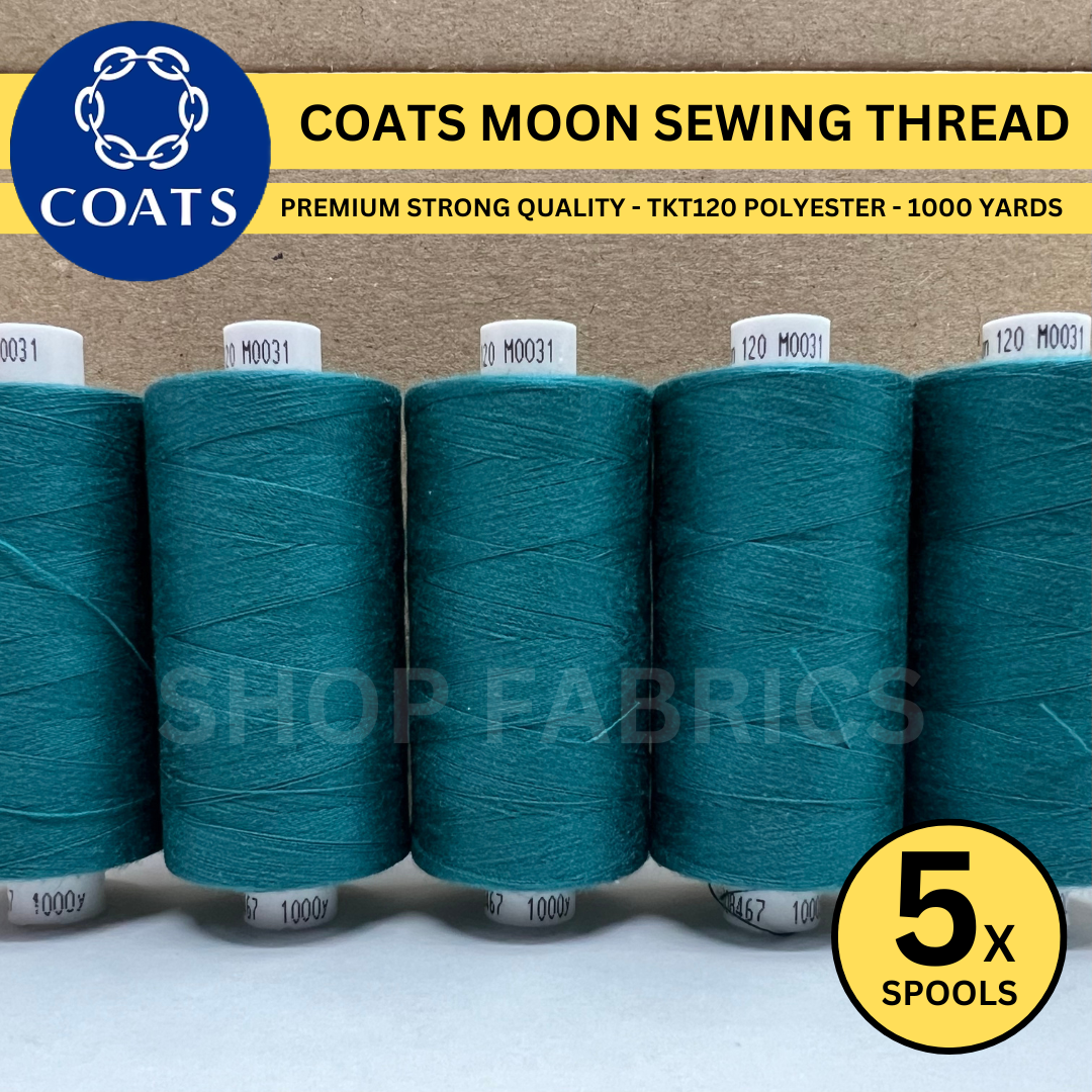 5x Coats Moon 1000 Yards Spools - M0031