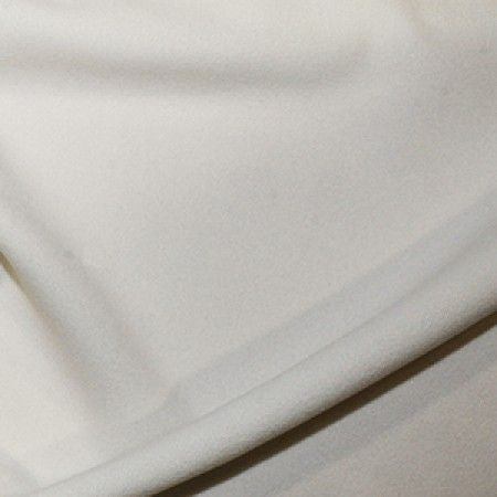 Scuba Crepe Stretch Jersey Fabric (58 Inches) - Plain Ivory Per Metre