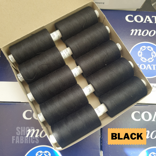 Black - Coats Moon 1000 Yards Spools