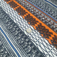 Heavy Weight Moss Crepe Fabric (58 Inches) - Orange Print Per Metre