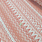 Heavy Weight Moss Crepe Fabric (58 Inches) - Red ZigZag Print Per Metre